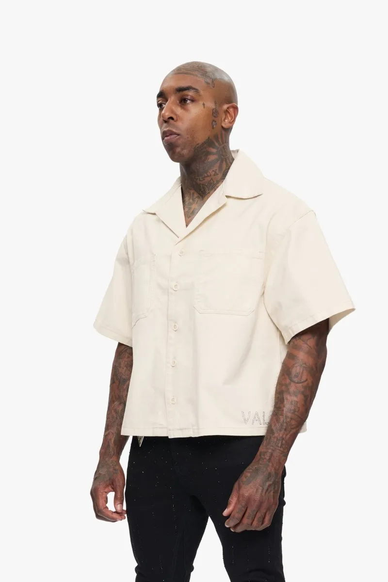 Shine Button Down Cream sold by valabasas product image thumbnail 4