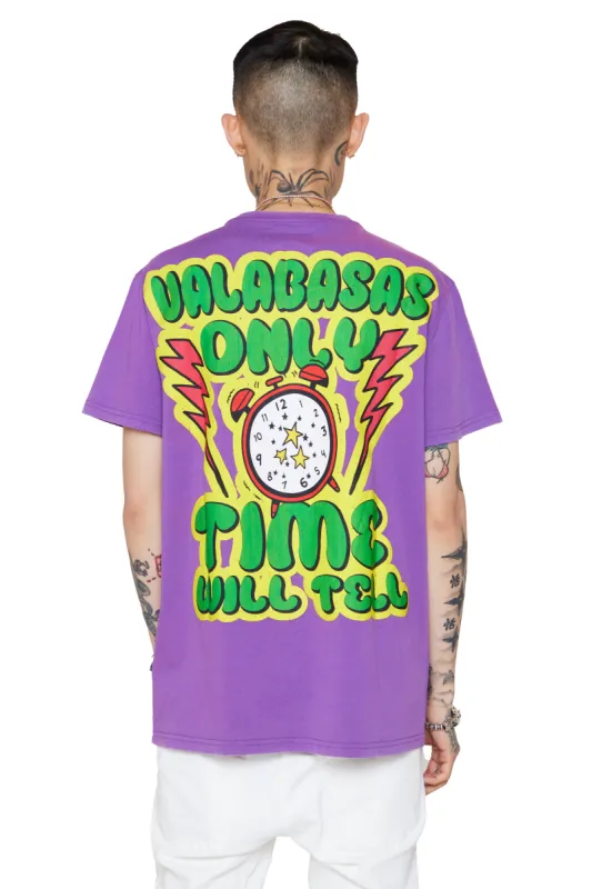 "GRIND TIME" VINTAGE PURPLE TEE sold by valabasas