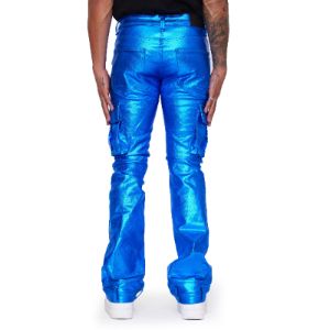 “VAN GOGH” ROYAL WAXED STACKED FLARE JEAN sold by valabasas