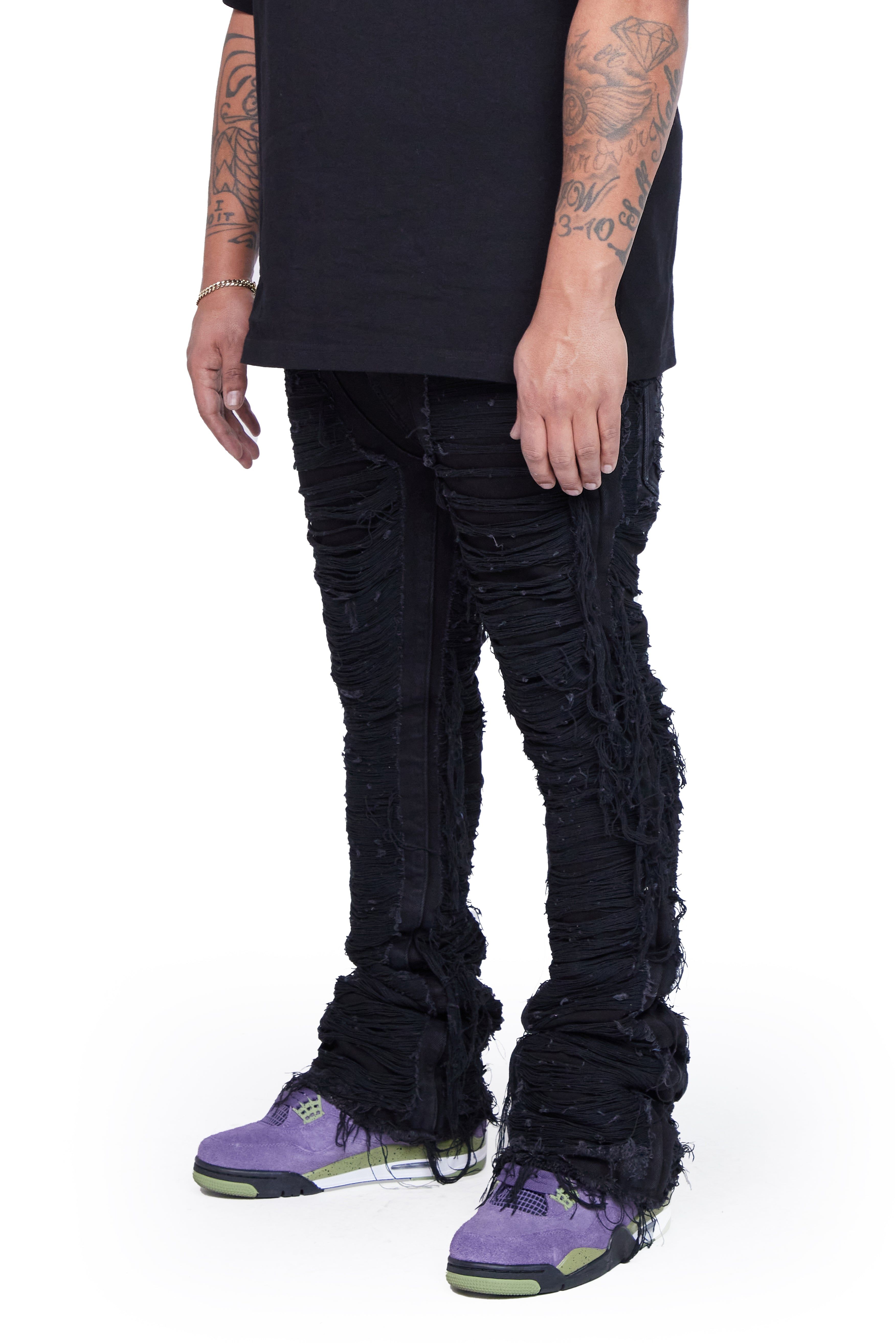 VALABASAS STACKED "RAVAGED” BLACK BLACK sold by valabasas product image thumbnail 3