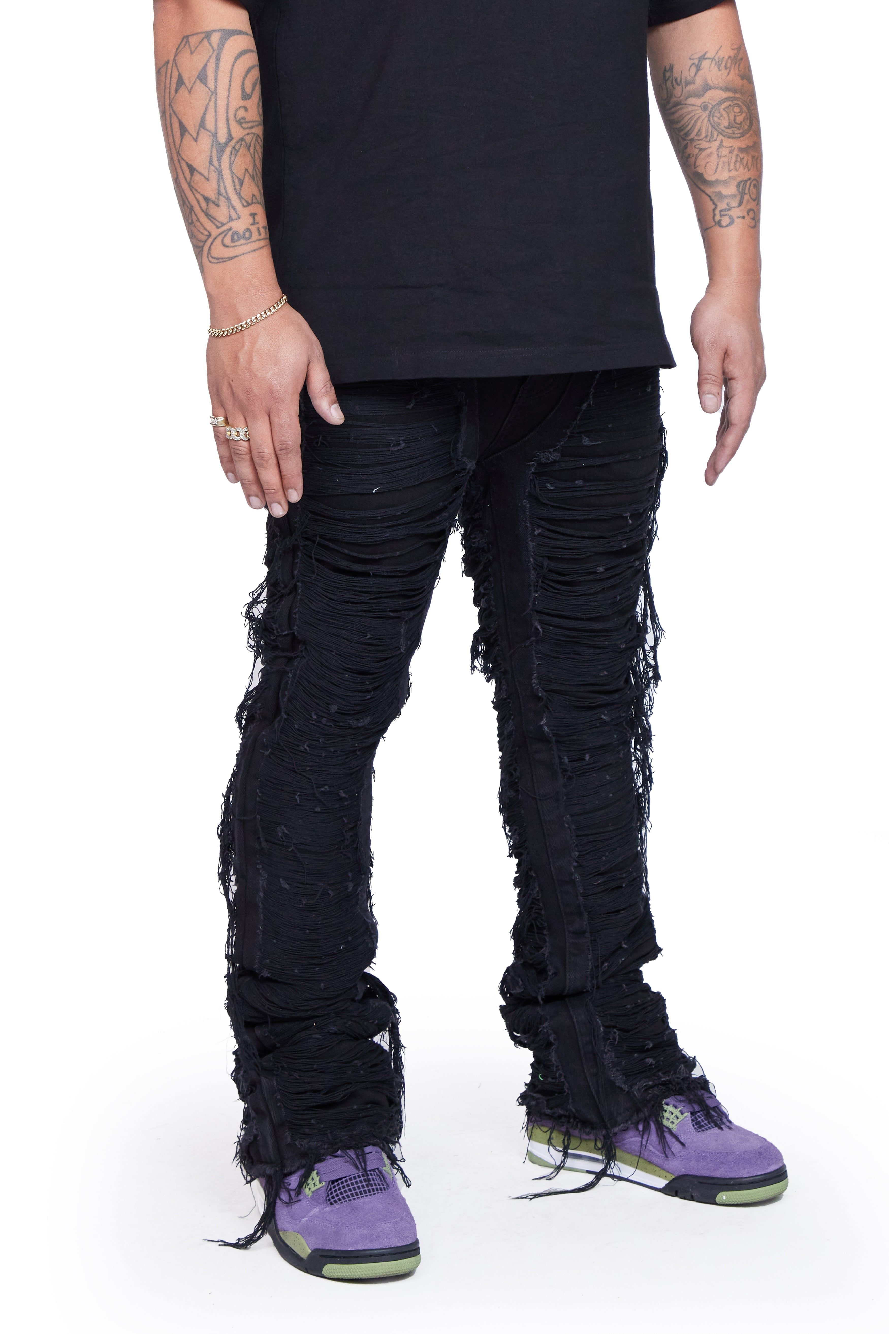 VALABASAS STACKED "RAVAGED” BLACK BLACK sold by valabasas product image thumbnail 4