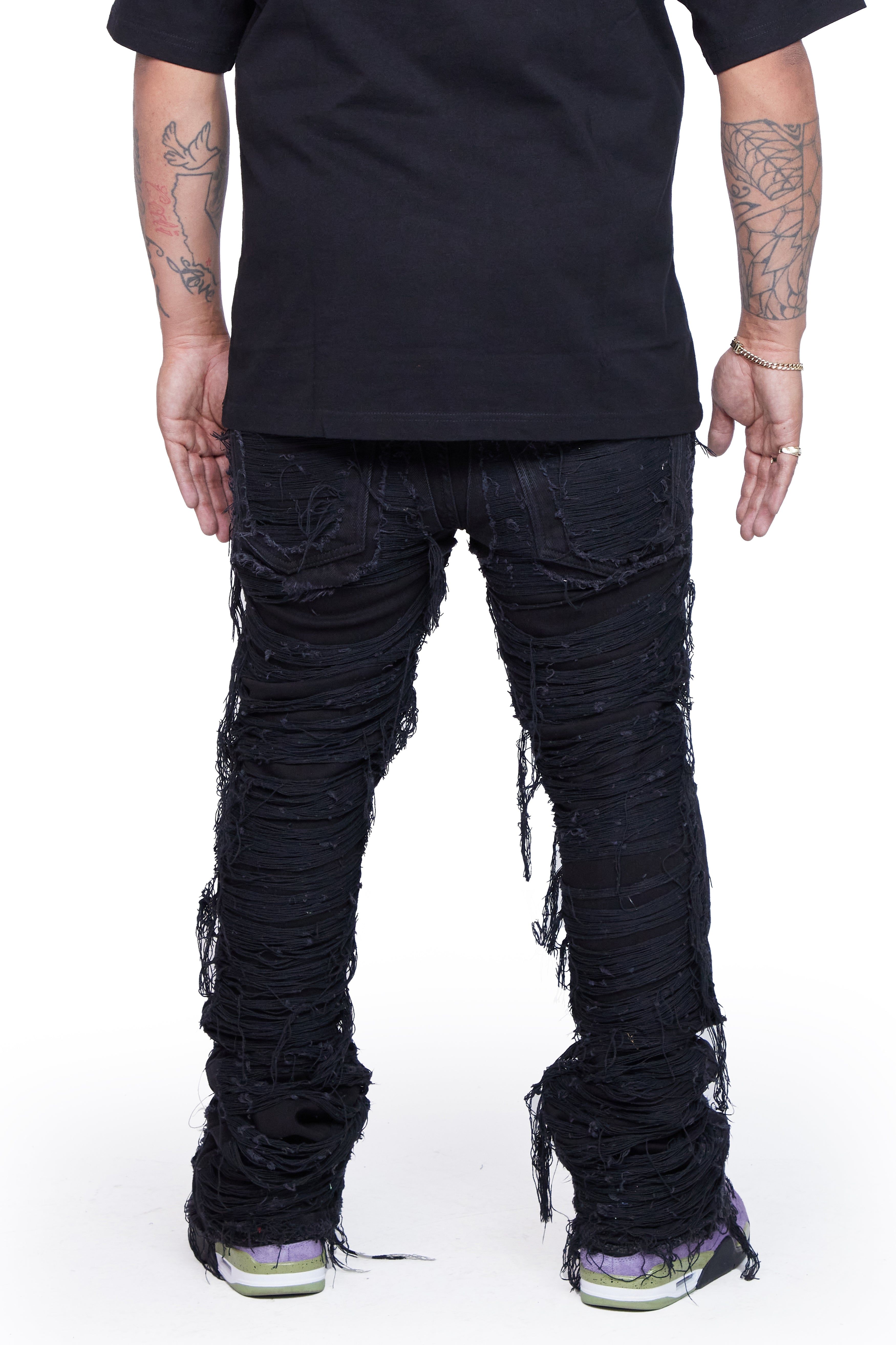 VALABASAS STACKED "RAVAGED” BLACK BLACK sold by valabasas product image thumbnail 2