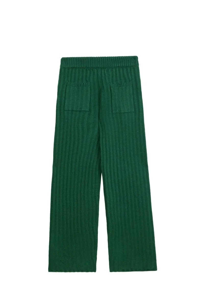 Tacto Knit Pants – Green (Cashmere Blend) sold by valabasas product image thumbnail 3