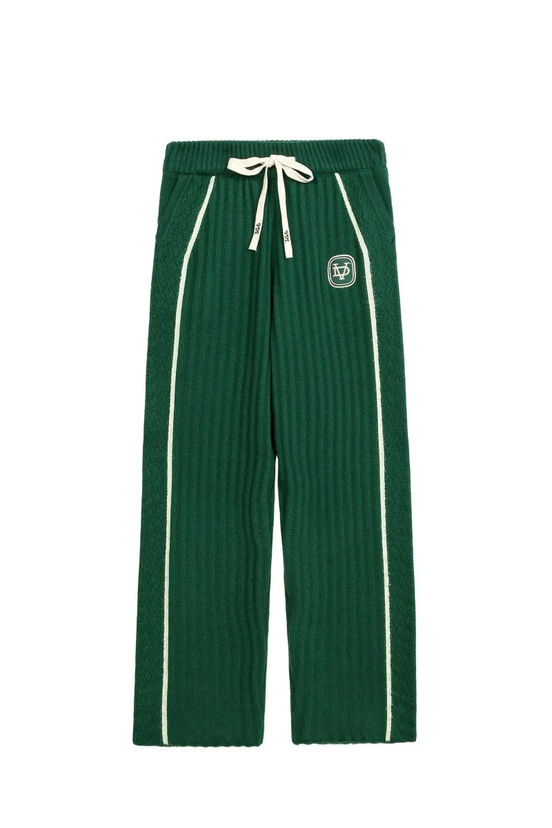 Tacto Knit Pants – Green (Cashmere Blend) sold by valabasas