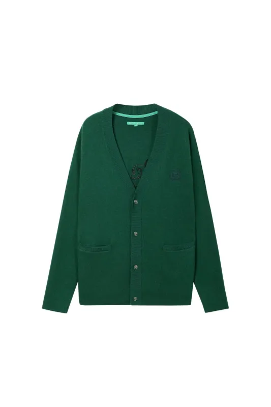 Loir Cardigan – Green (Cashmere Blend) made by valabasas