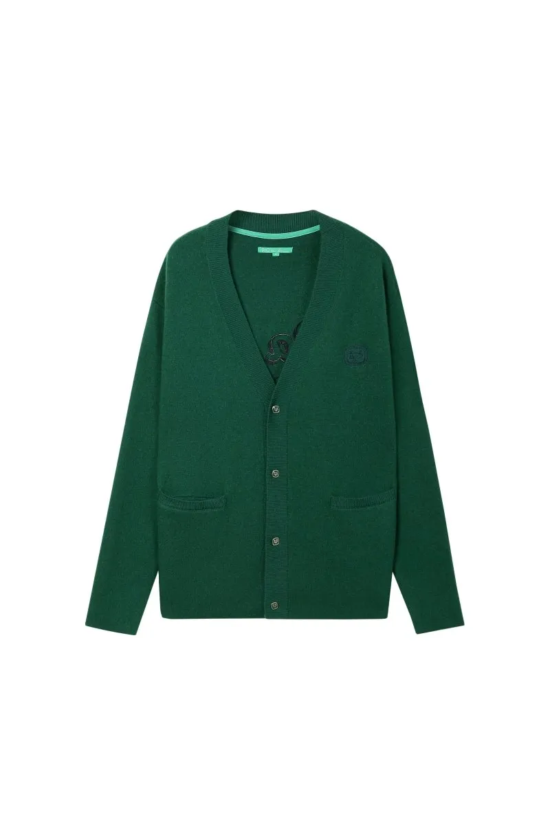 Loir Cardigan – Green (Cashmere Blend) sold by valabasas