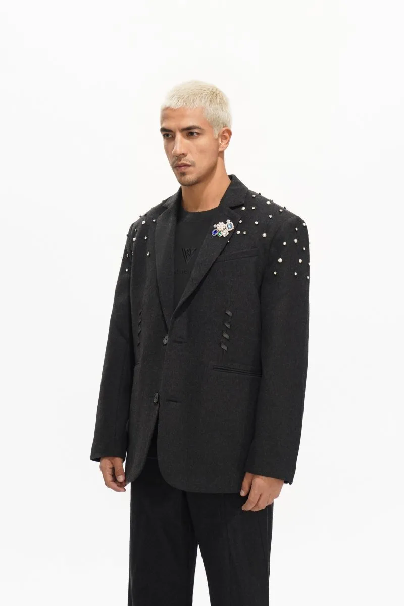 Blazer Suit Jacket Black sold by valabasas product image thumbnail 3