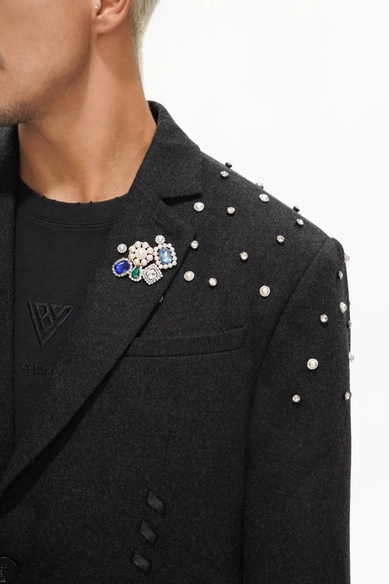 Blazer Suit Jacket Black sold by valabasas product image thumbnail 2