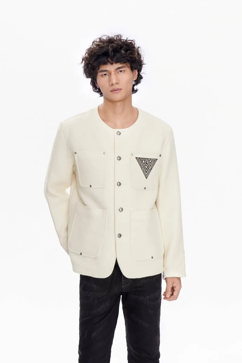 Atelier Woven Cream Jacket sold by valabasas product image thumbnail 5