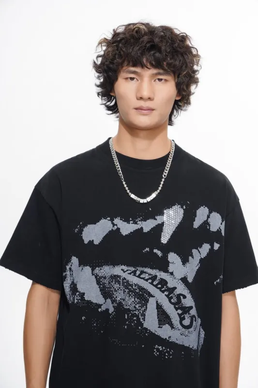Dawg Rhinestone Tee Black made by valabasas