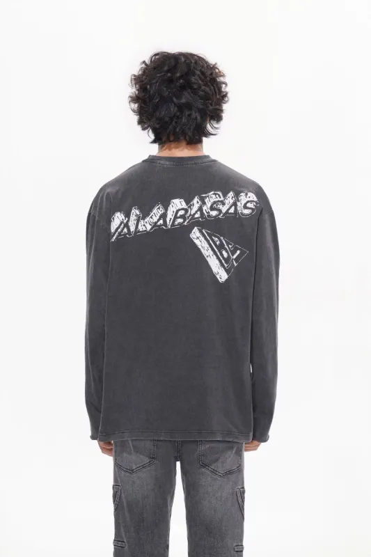 Piece Long Sleeve Tee Sunfaded Black made by valabasas