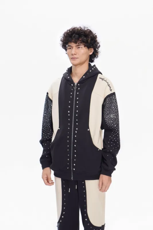 Poncho Fleece Jacket Black sold by valabasas