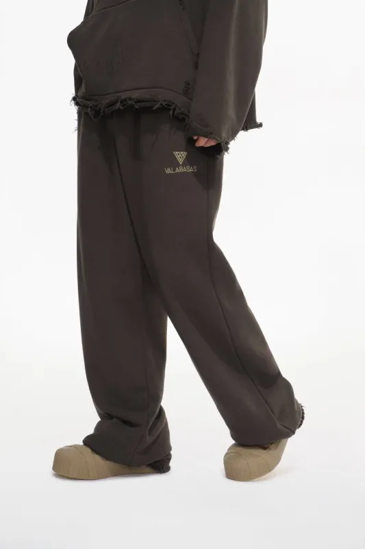 Syndicate Oversized Fleece Pants Baggy Brown sold by valabasas