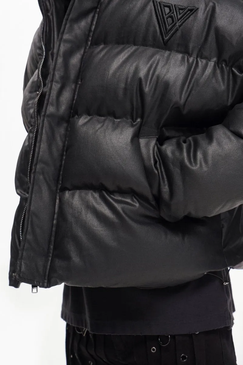 Mr. Puffer Denim Jacket – Waxed Black sold by valabasas product image thumbnail 4