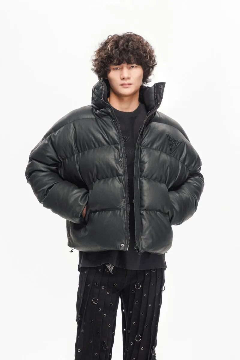 Mr. Puffer Denim Jacket – Waxed Black sold by valabasas