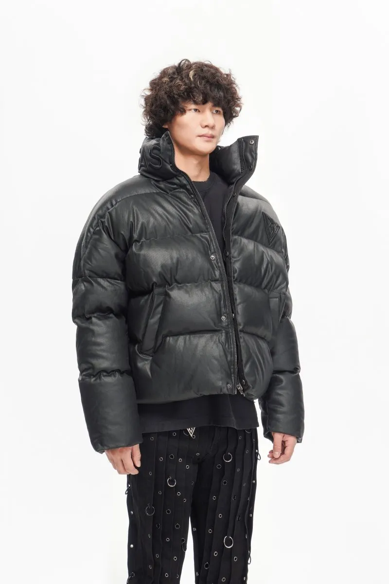 Mr. Puffer Denim Jacket – Waxed Black sold by valabasas product image thumbnail 5