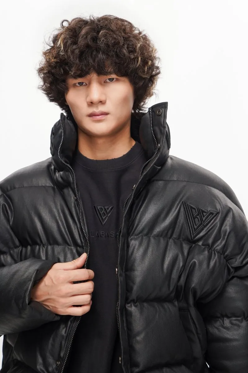Mr. Puffer Denim Jacket – Waxed Black sold by valabasas product image thumbnail 2