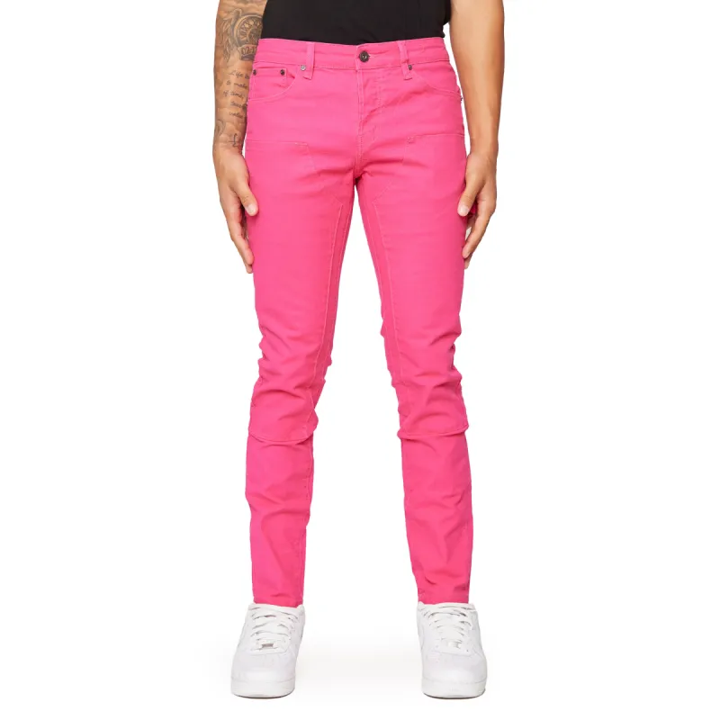 “SOLDIER” skinny JEANS ROSA PINK sold by valabasas