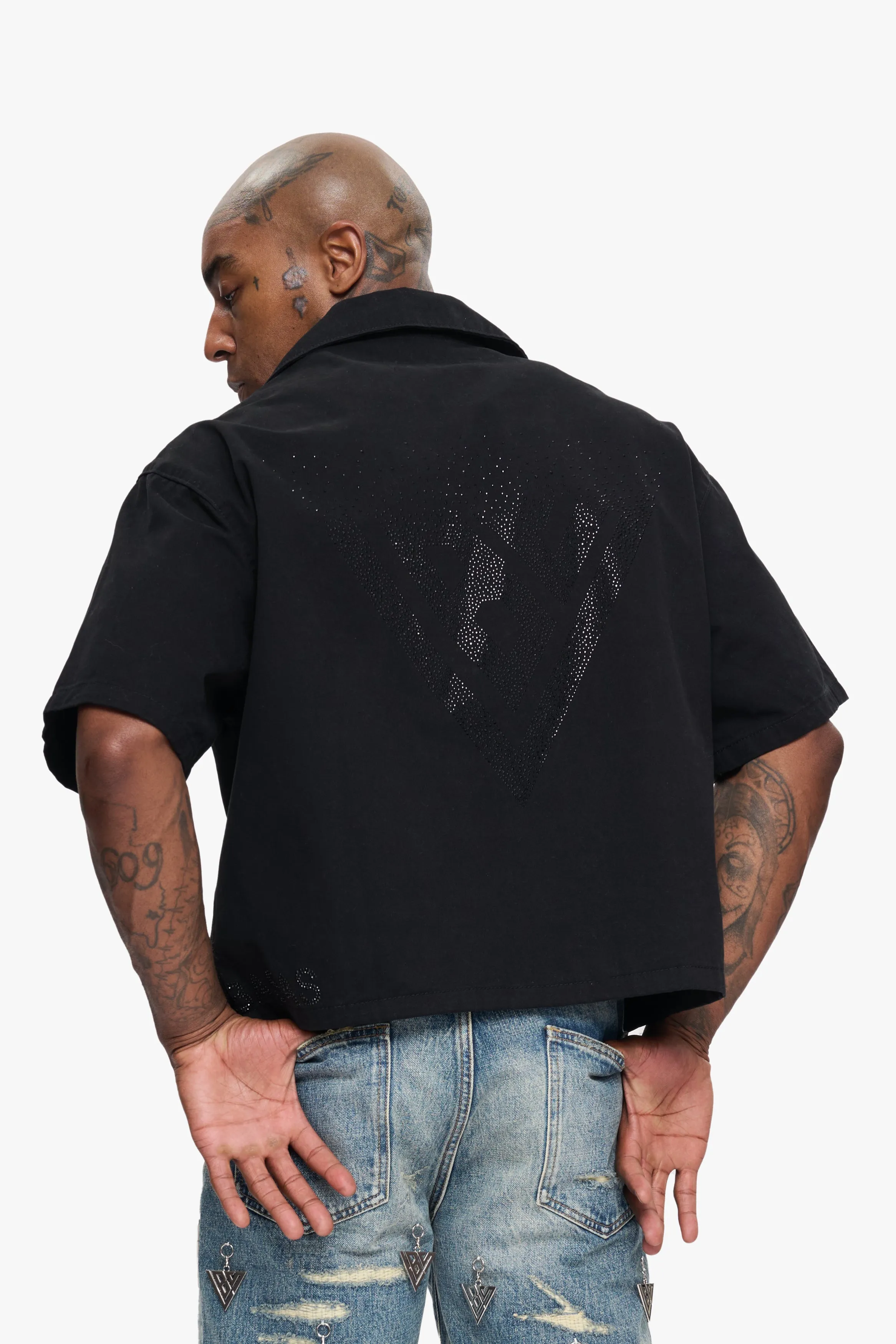 Shine Button Down Black sold by valabasas product image thumbnail 2