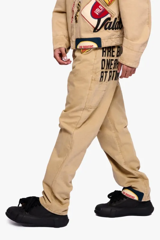 Stance Khaki Straight Jean made by valabasas
