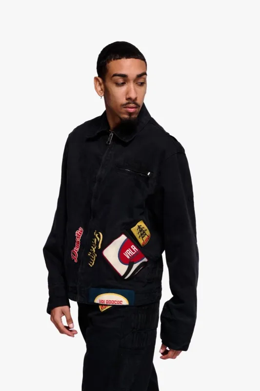 Foreign Black Workwear Jacket made by valabasas