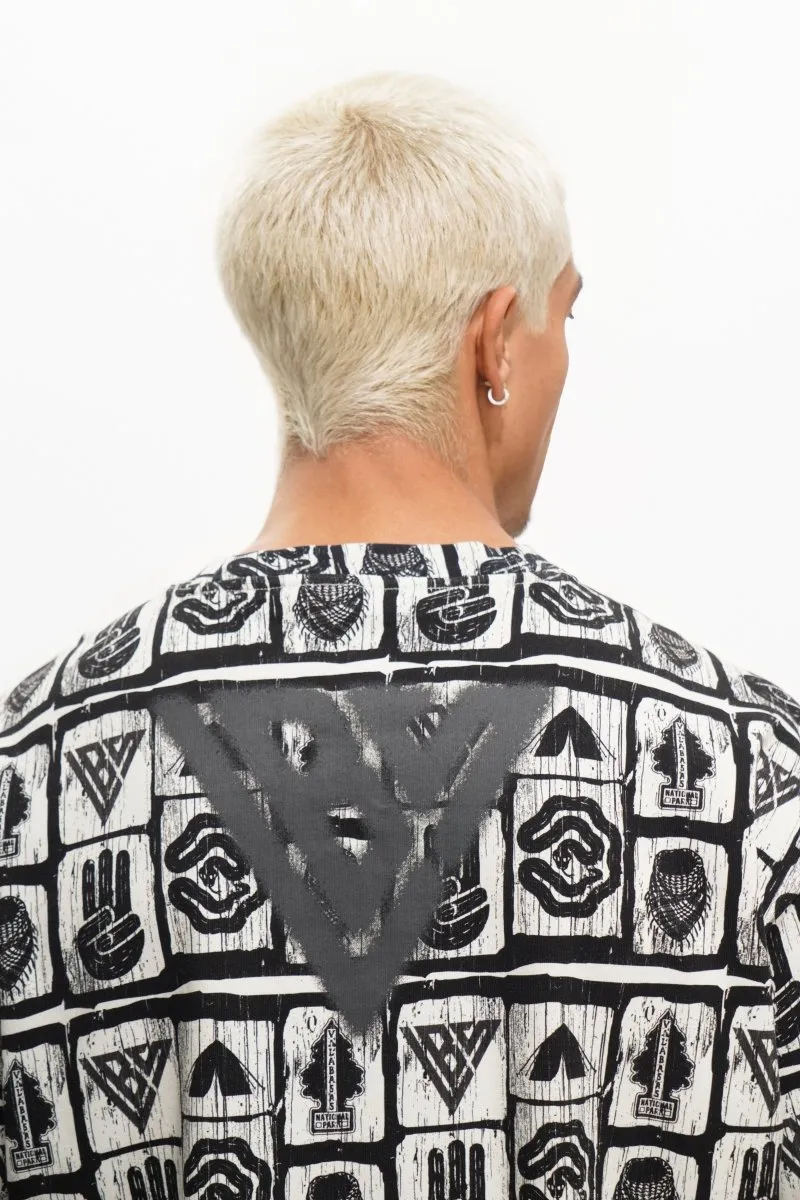 Woodcut Light Grey Tee sold by valabasas product image thumbnail 2