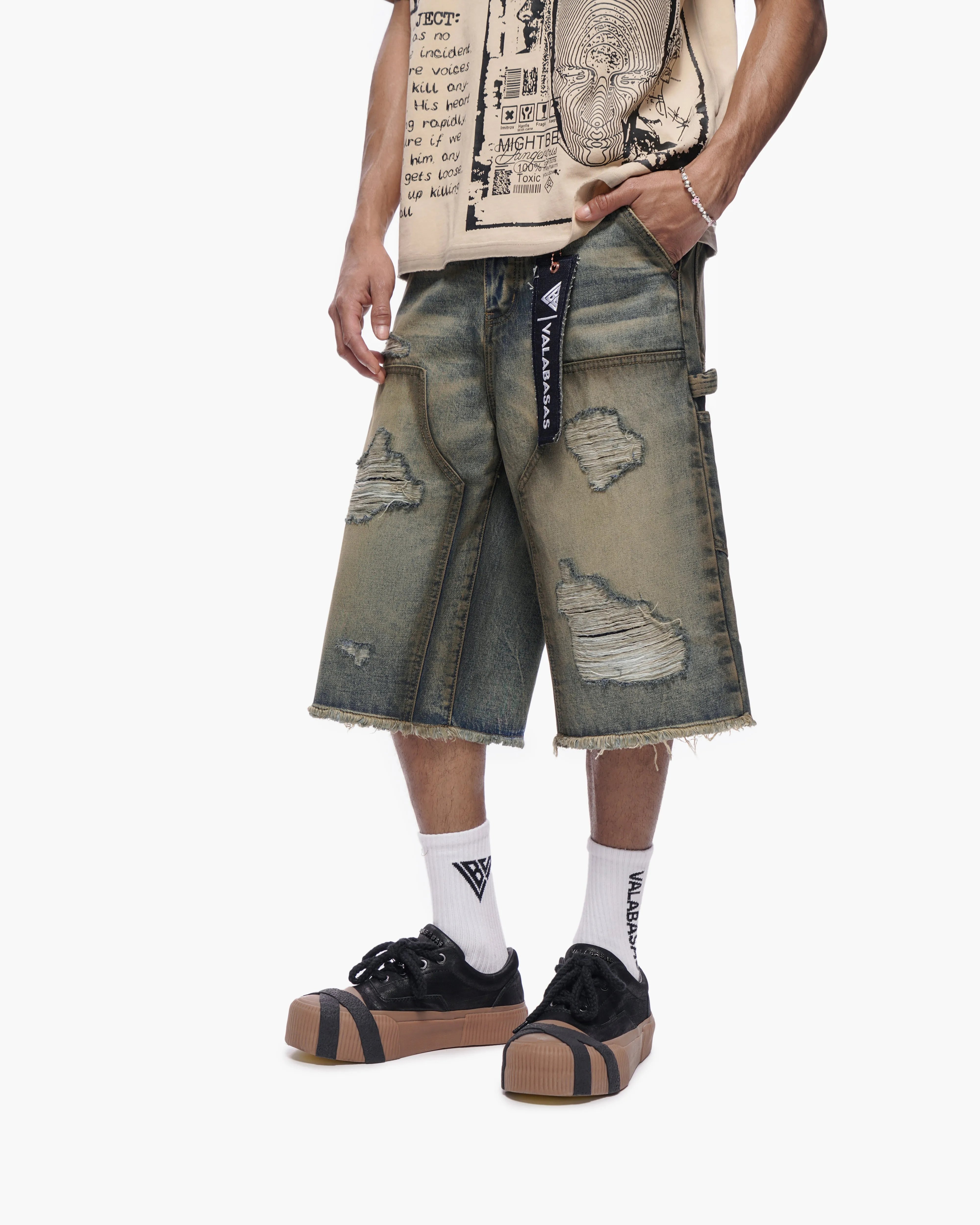 Revolt Dirty Vintage Washed Jorts sold by valabasas product image thumbnail 2