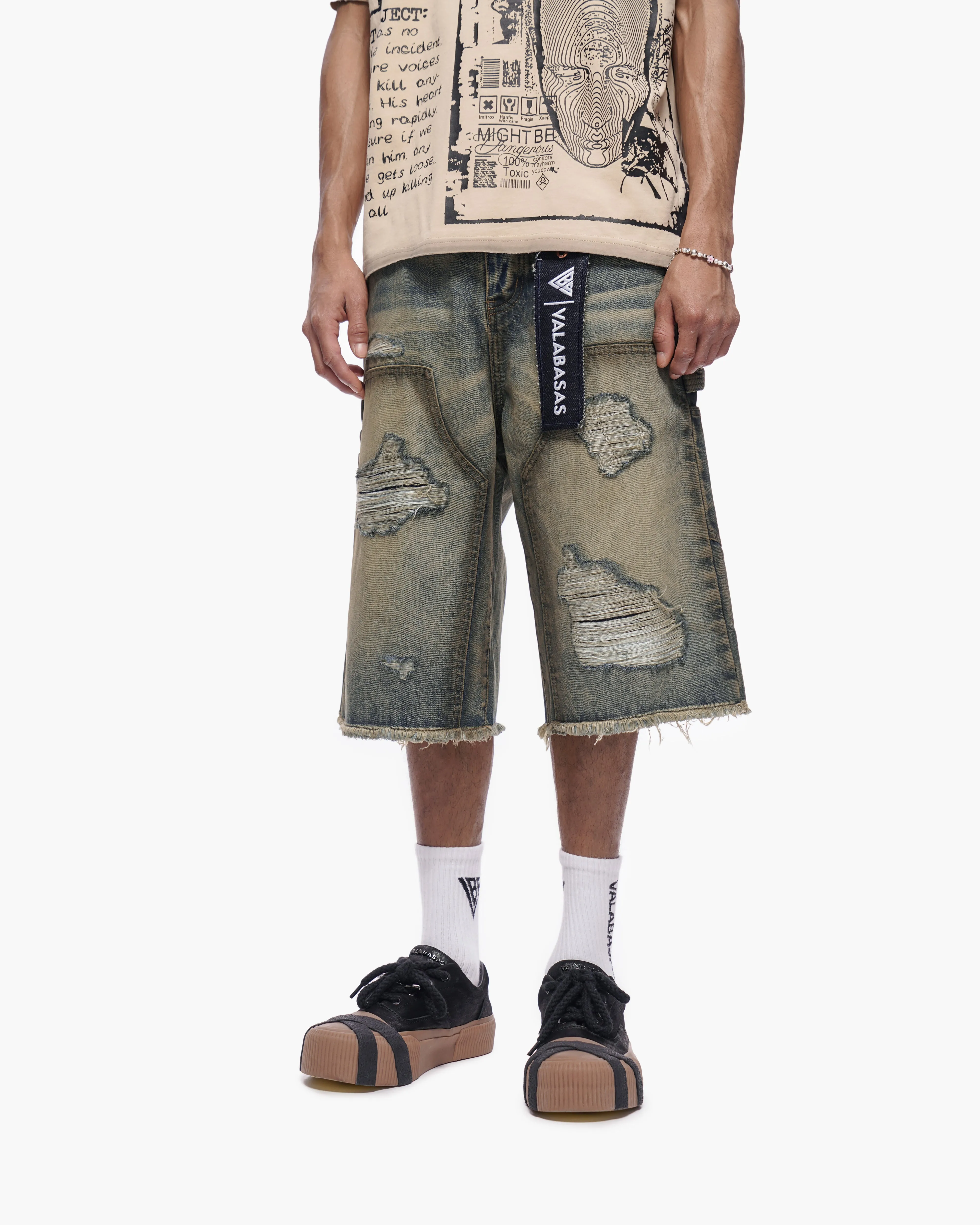 Revolt Dirty Vintage Washed Jorts sold by valabasas product image thumbnail 3