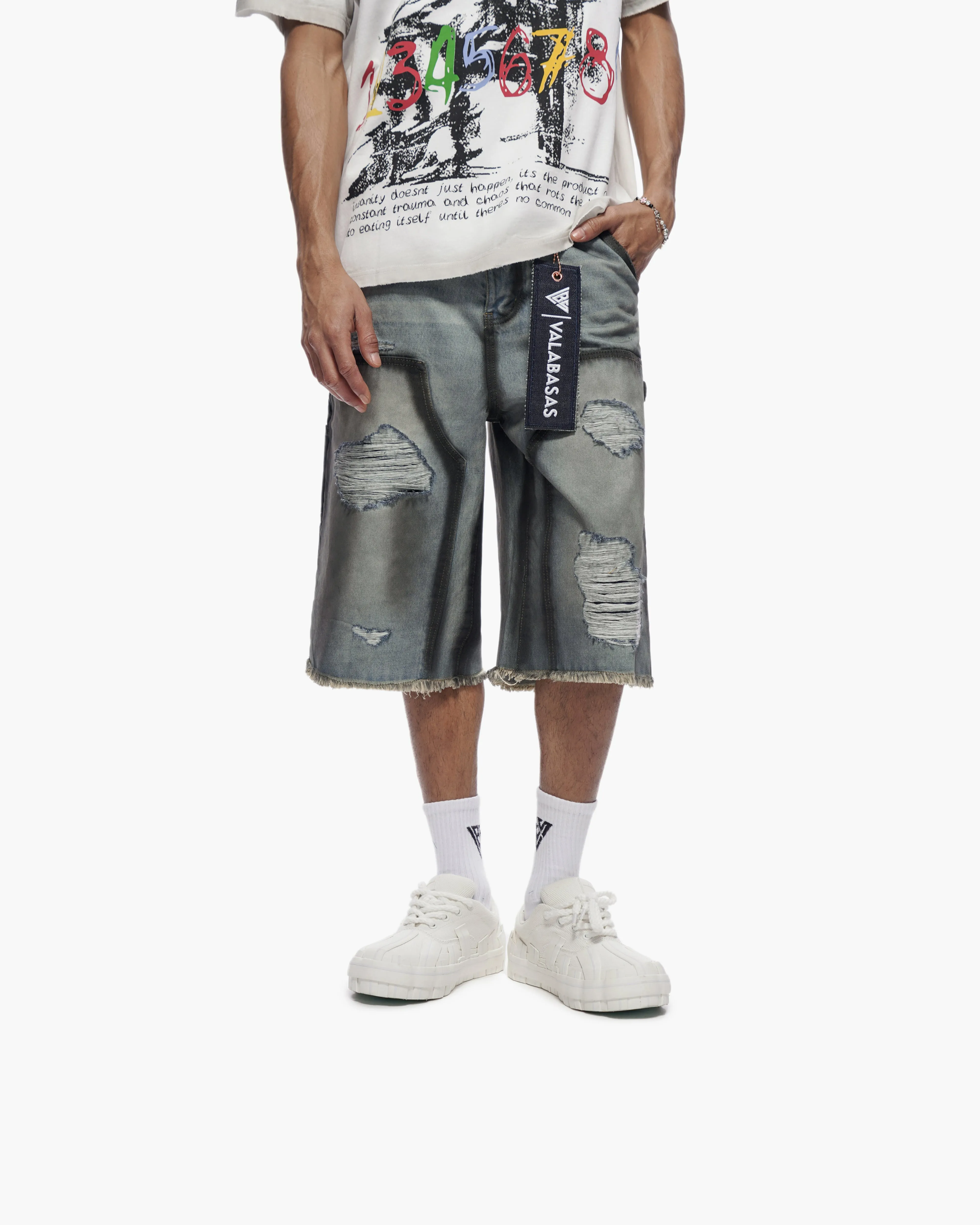 Revolt Dirty Lt. Blue Jorts sold by valabasas product image thumbnail 4