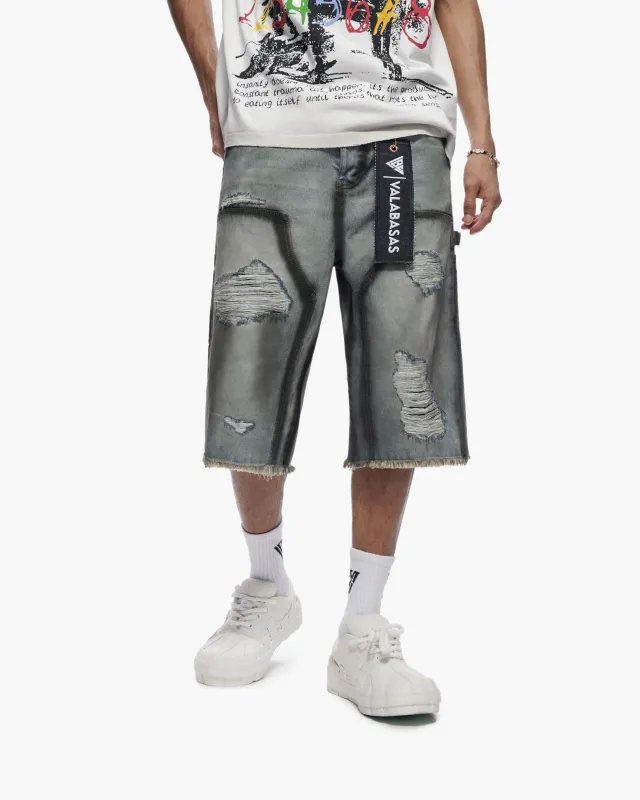 Revolt Dirty Lt. Blue Jorts made by valabasas