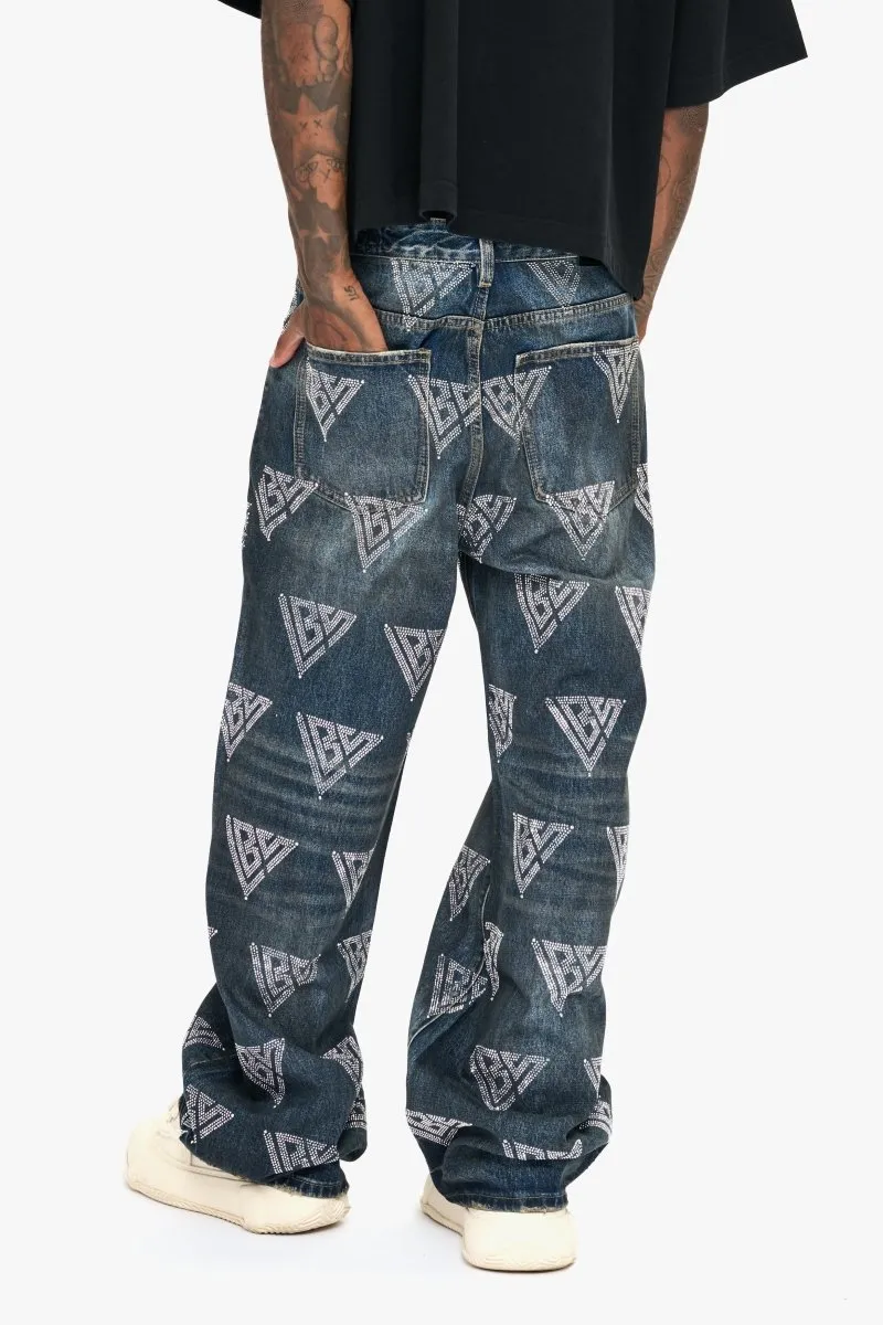 Showing Dark Blue Baggy Jean sold by valabasas product image thumbnail 4