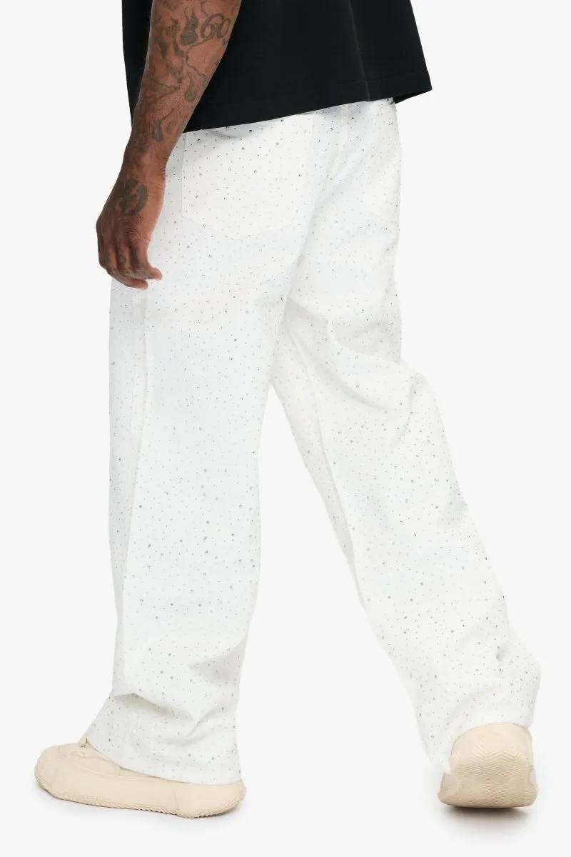 Convince White Baggy Jean sold by valabasas