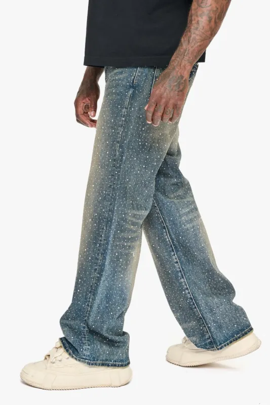 Convince Dk. Vintage Blue Baggy Jean made by valabasas