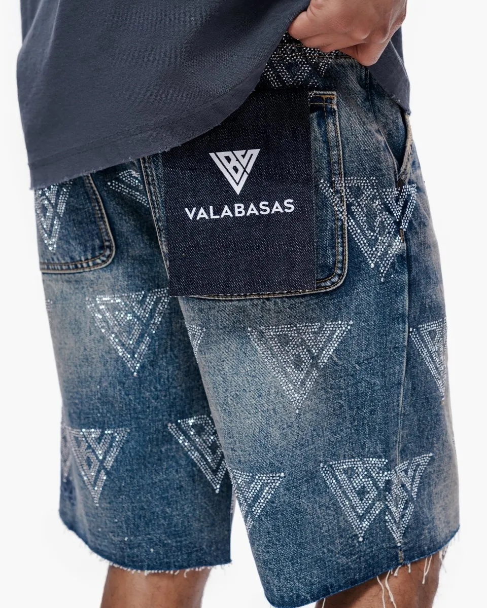 Palace Dark Blue Wash Shorts sold by valabasas product image thumbnail 4