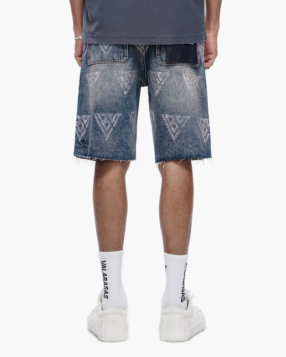 Palace Dark Blue Wash Shorts sold by valabasas product image thumbnail 5
