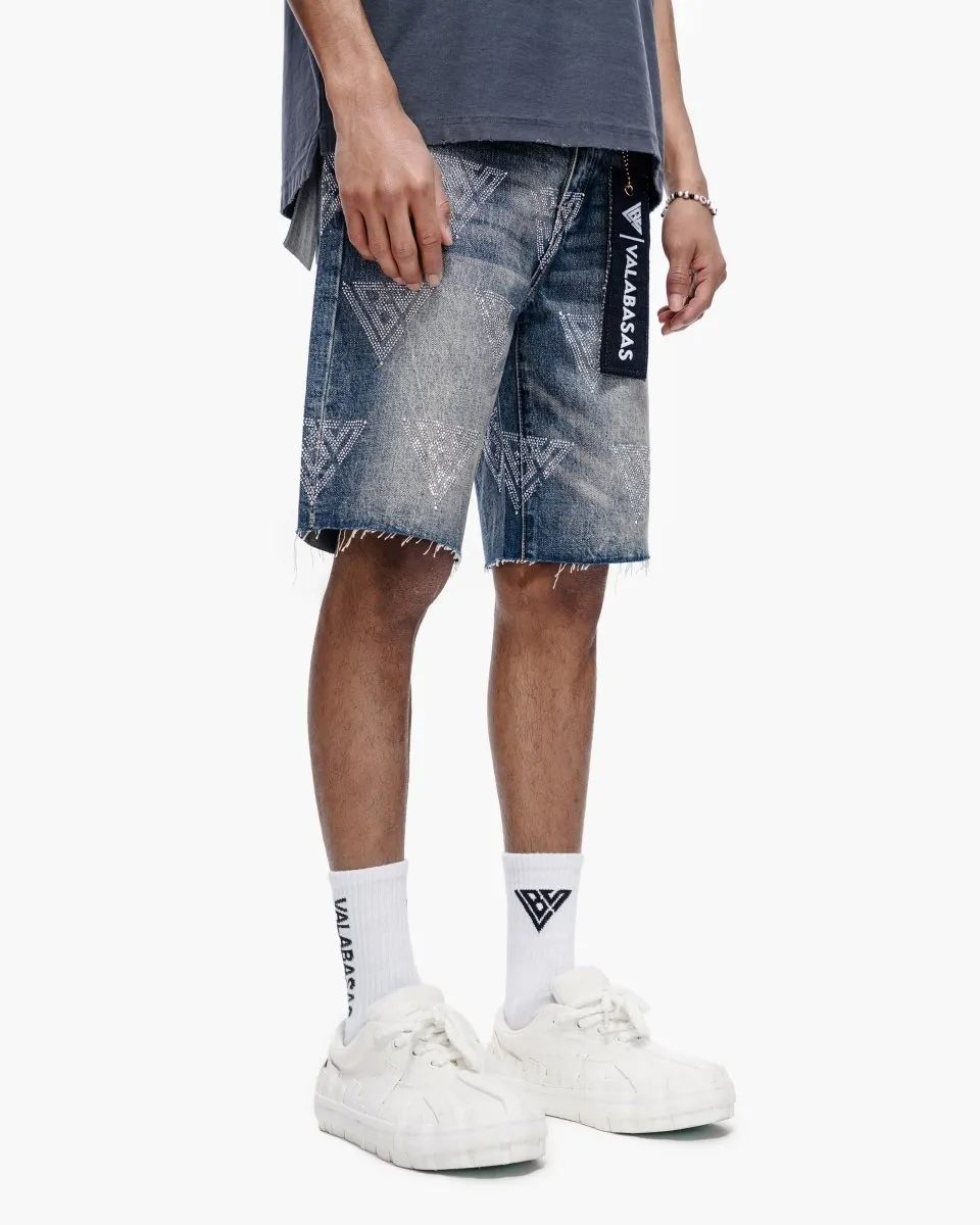 Palace Dark Blue Wash Shorts sold by valabasas product image thumbnail 3