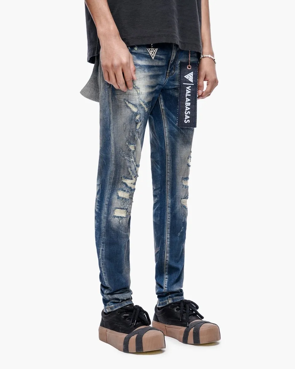 Leader Dark Blue Wash Skinny sold by valabasas product image thumbnail 4