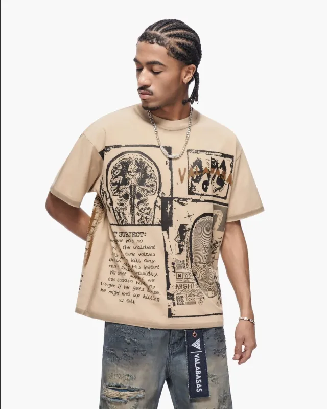 Cyber Tee Khaki made by valabasas