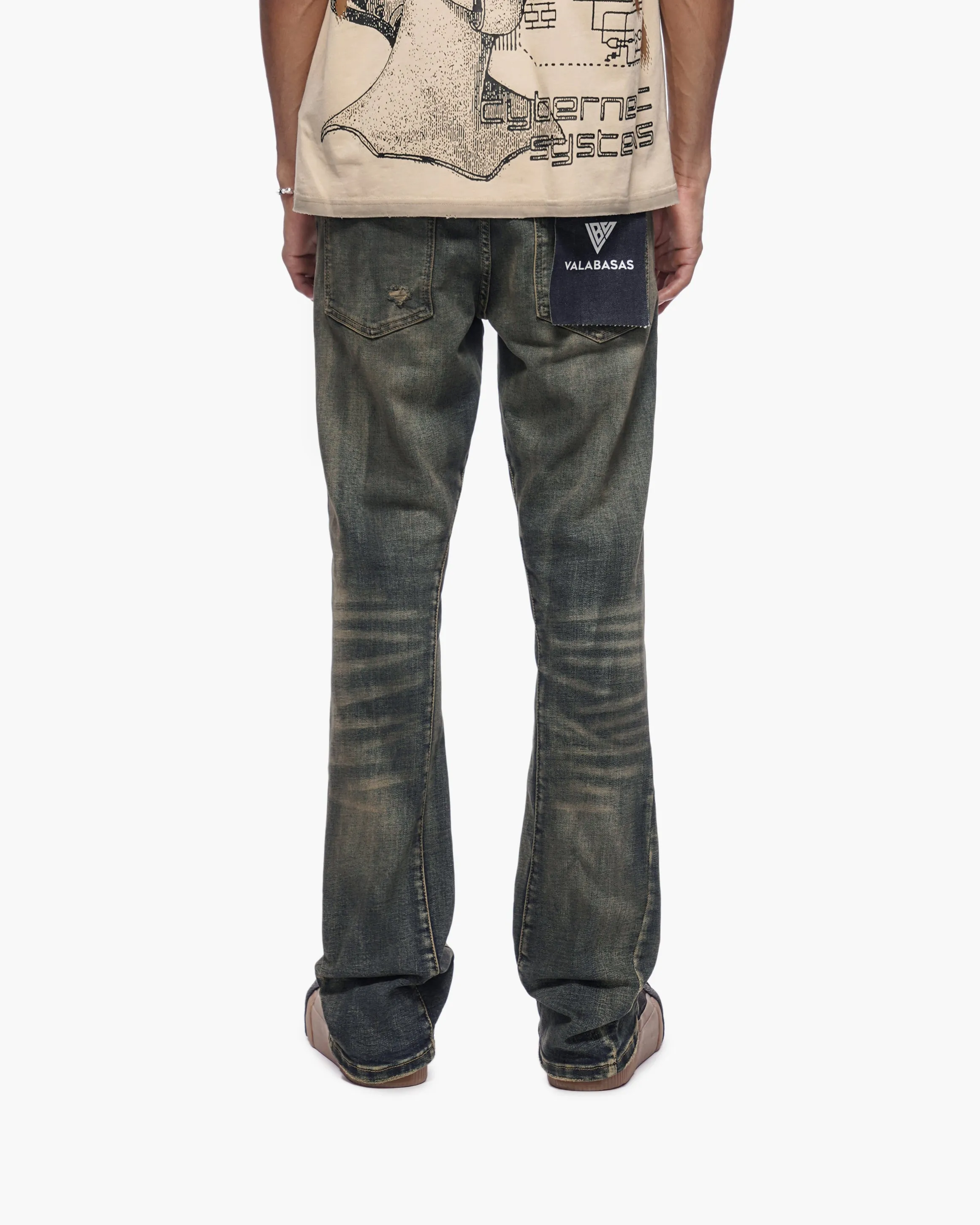 Sabotage Stacked Light Vintage Wash Jeans sold by valabasas product image thumbnail 3