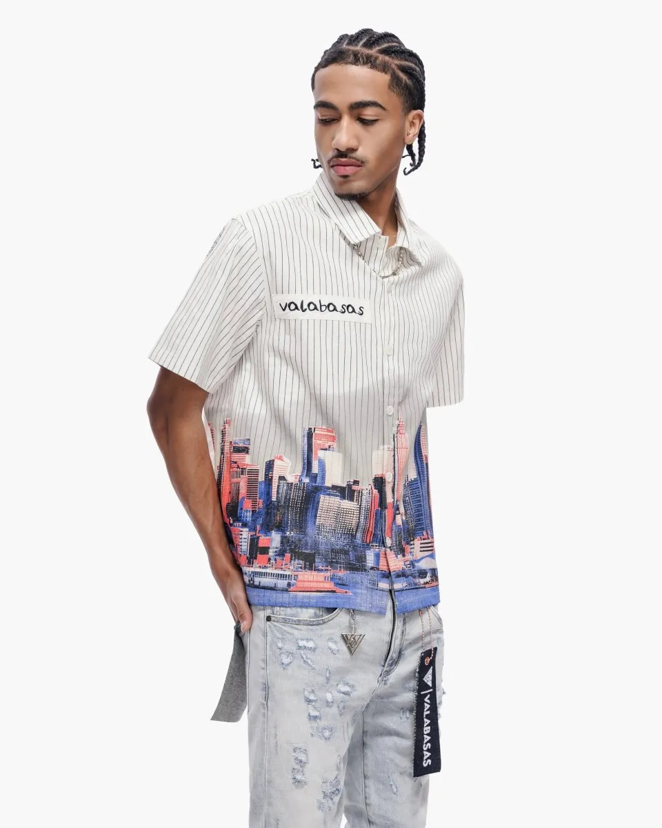 Leave Town Pin-Striped BD White sold by valabasas product image thumbnail 3