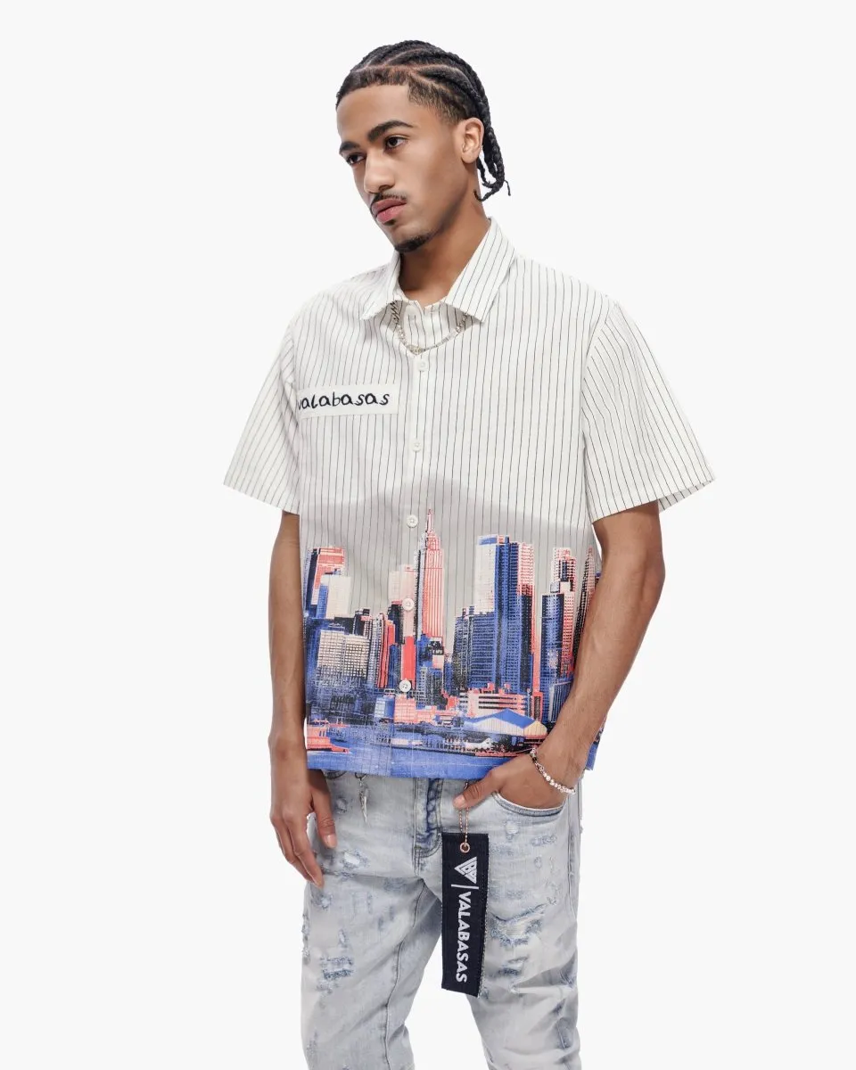 Leave Town Pin-Striped BD White sold by valabasas