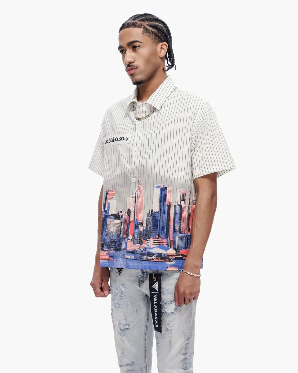 Leave Town Pin-Striped BD White sold by valabasas product image thumbnail 5