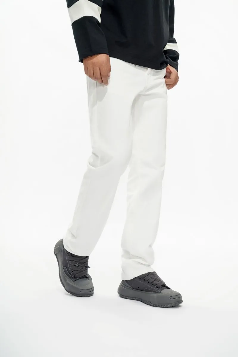 Different Straight Fit Jeans White sold by valabasas
