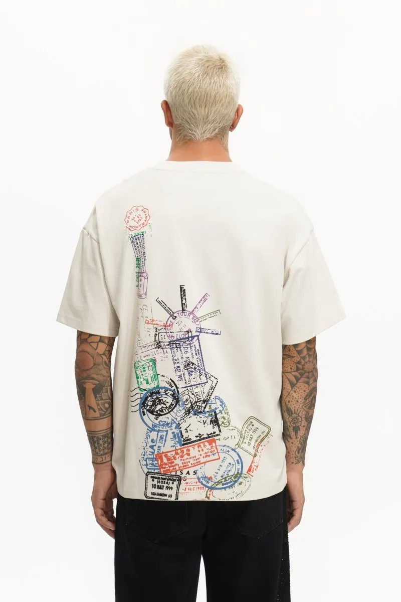 Baggage Claim Tee Cream sold by valabasas product image thumbnail 4