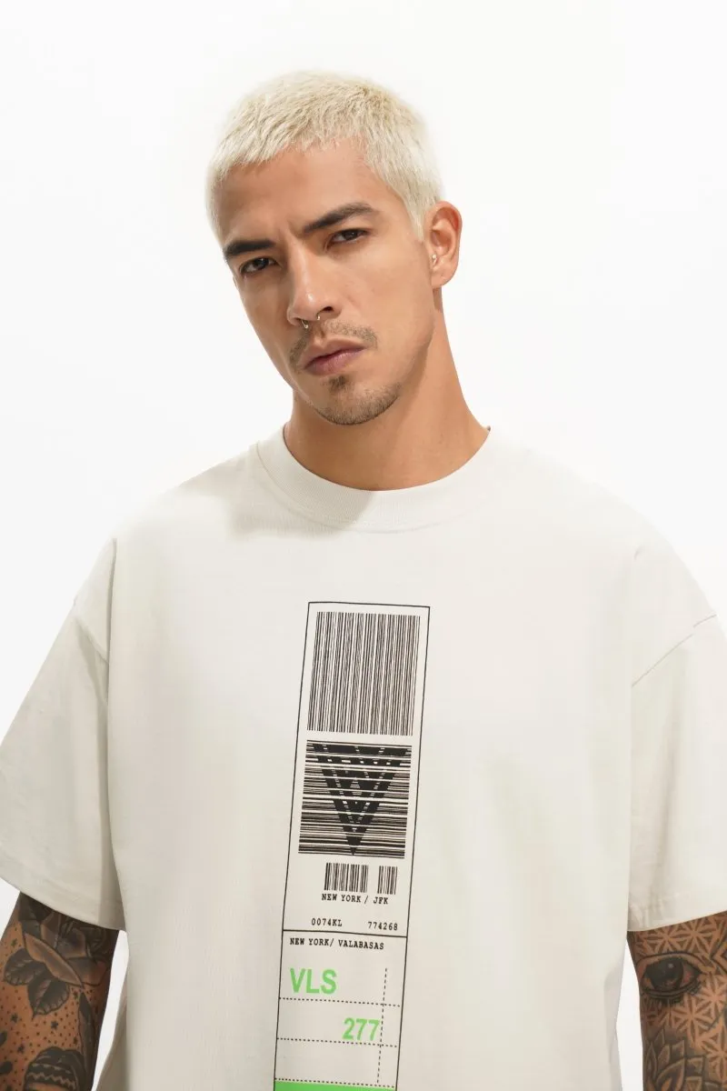 Baggage Claim Tee Cream sold by valabasas product image thumbnail 2