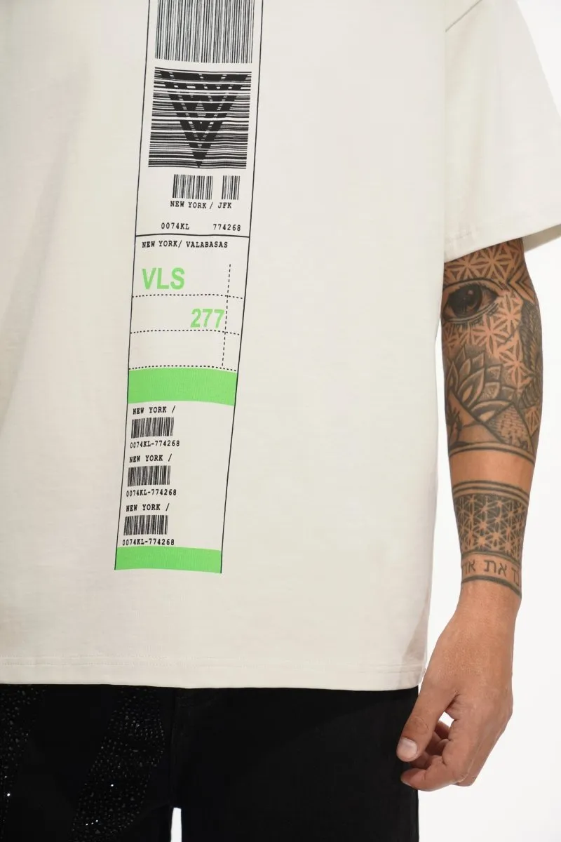 Baggage Claim Tee Cream sold by valabasas product image thumbnail 3