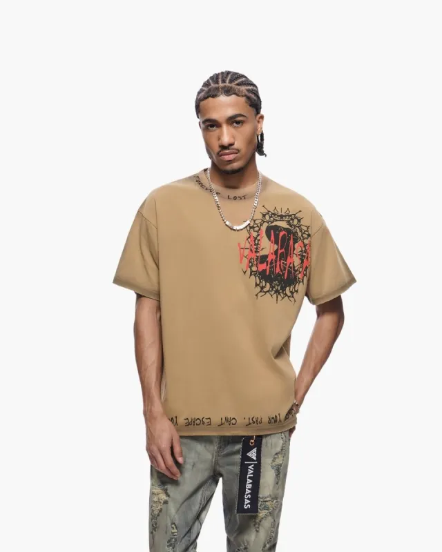 Escape Tee Khaki made by valabasas