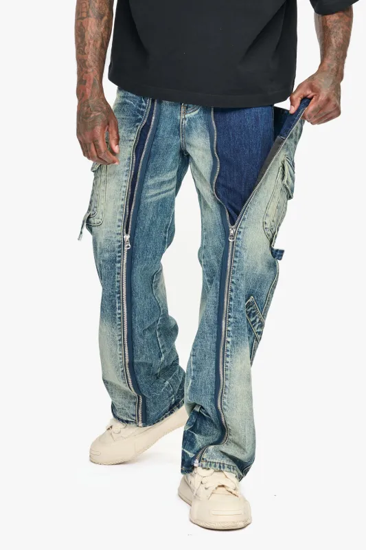 Stock Baggy Vintage Blue made by valabasas