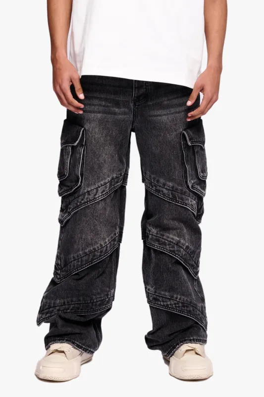 Rivet Baggy Dark Grey made by valabasas