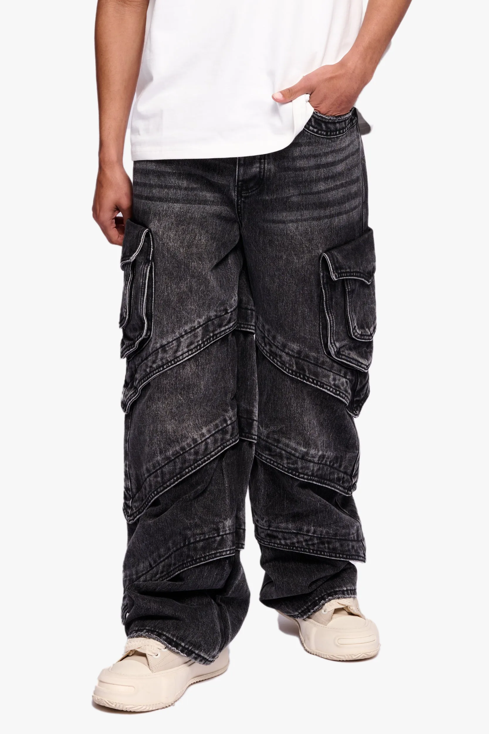Rivet Baggy Dark Grey sold by valabasas product image thumbnail 3